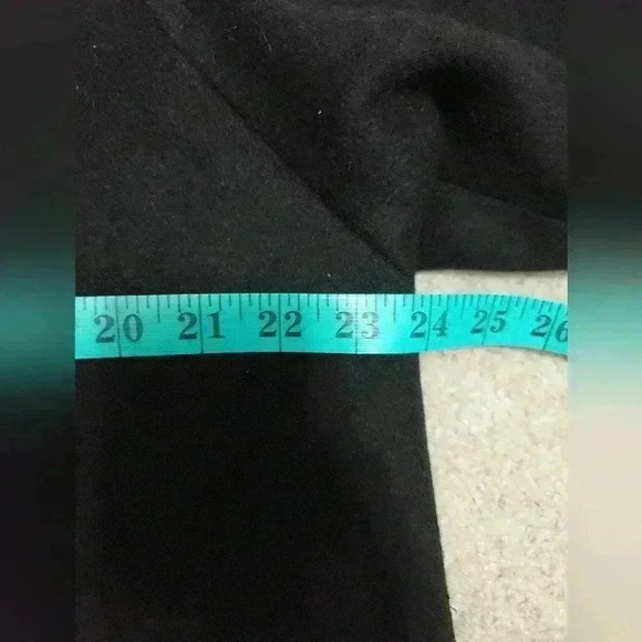 STERLING STALL VINTAGE black Pure  virgin wool coat. Size XL - Picture 13 of 15
